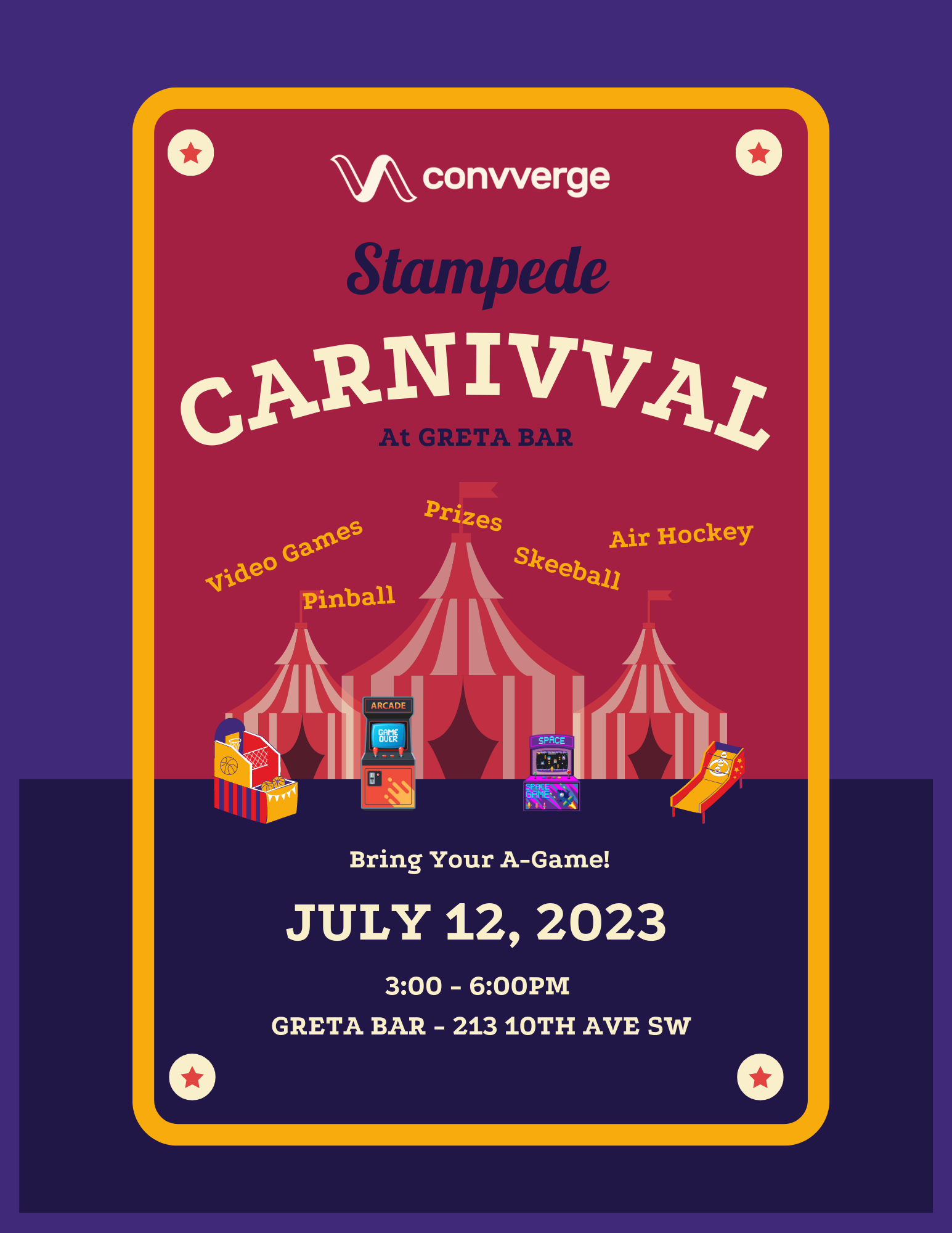 Red Blue Carnival Festival Flyer
